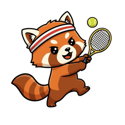 Rally playing Tennis
